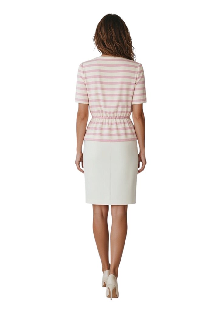 Couture Vintage Stripe Peplum \ HA6