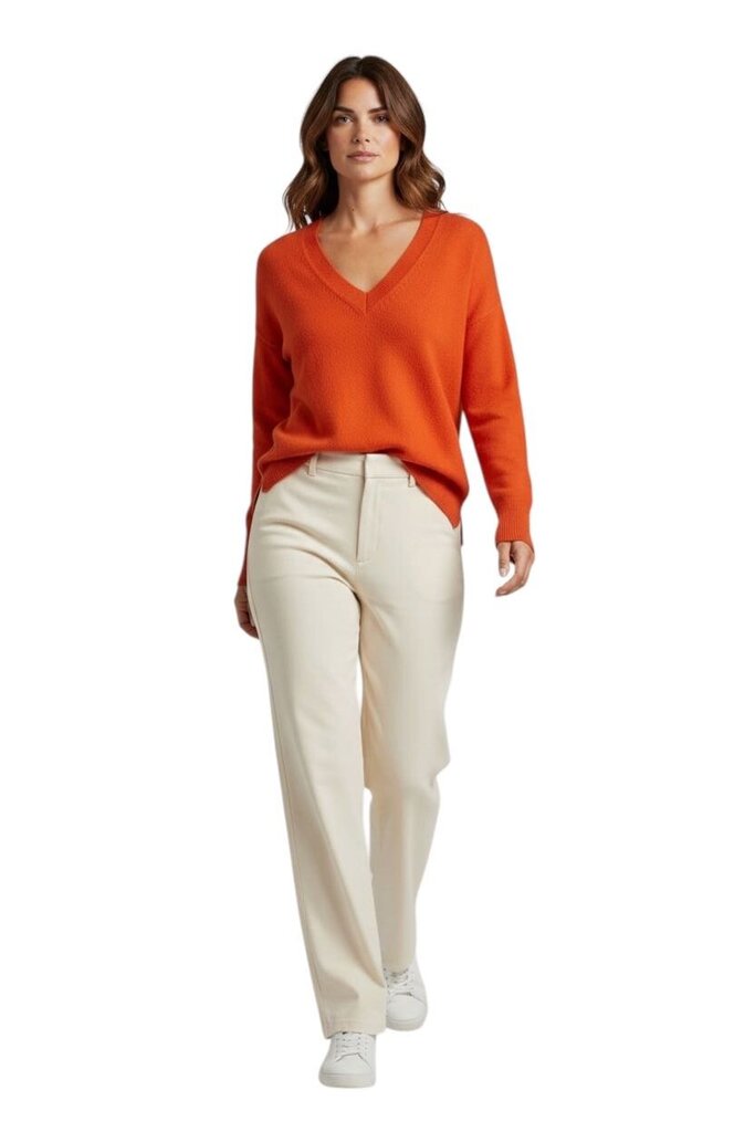 Cameron V Neck Cable Knit / HA6