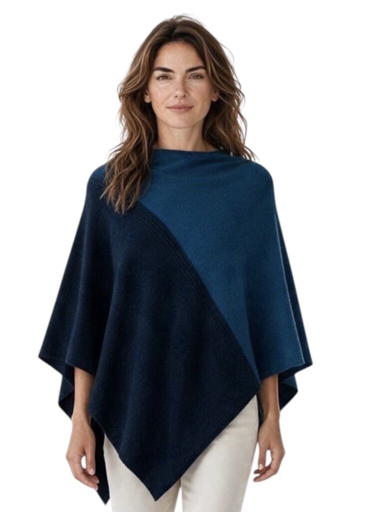 Cashmere Color Block Poncho $264 / IB6