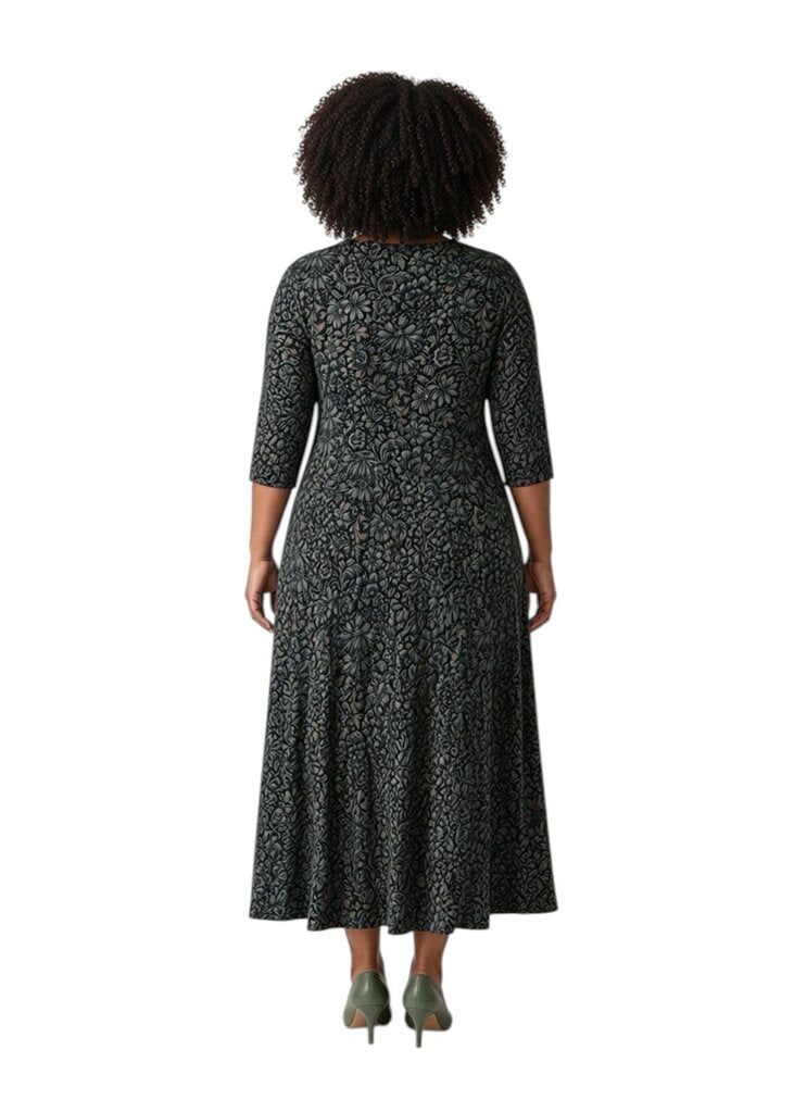 Peruvian Connection Sybil Tapestry Fit n Flare Floral Dress