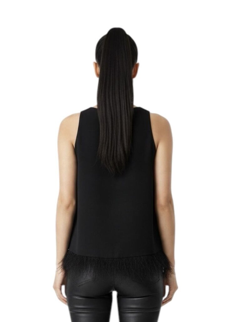 Feather Hem Sleeveless Tank