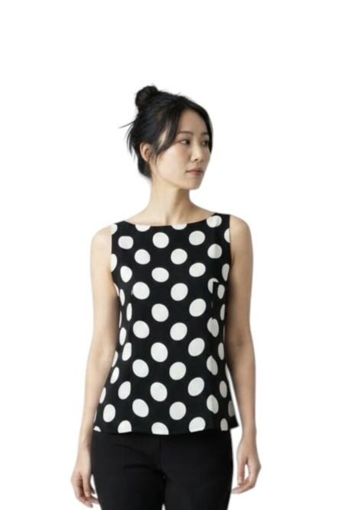 Sleevless Polka Dot Crew Neck/ JA6