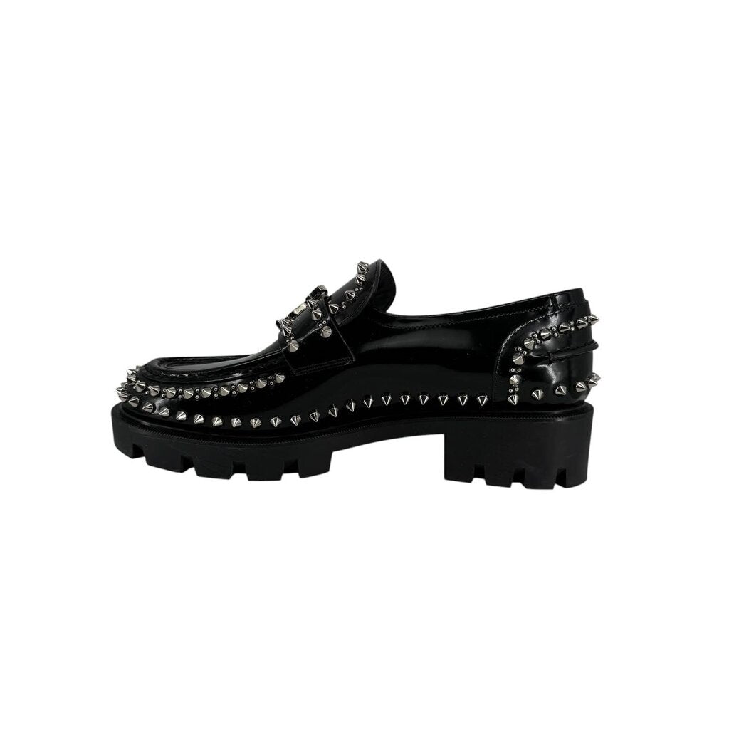 Moc Lug Spike Leather Loafers