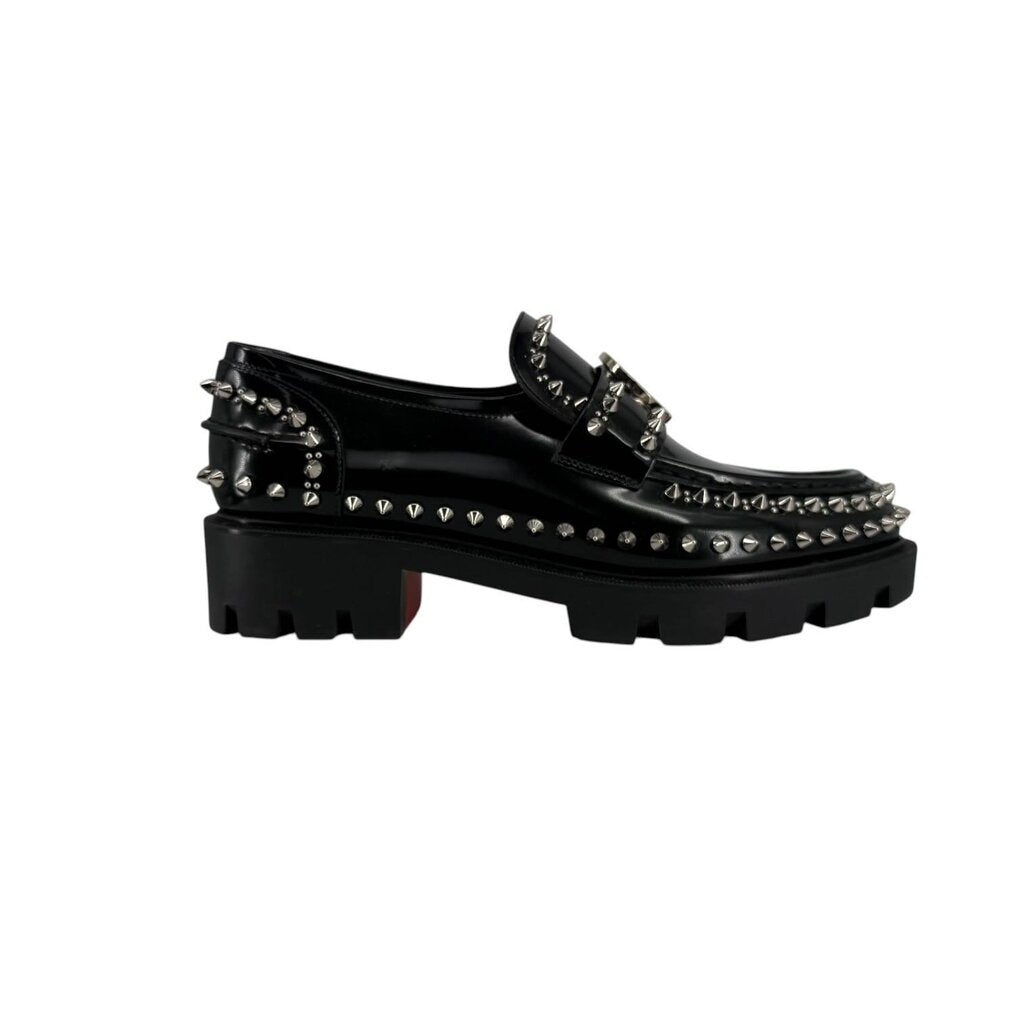 Moc Lug Spike Leather Loafers