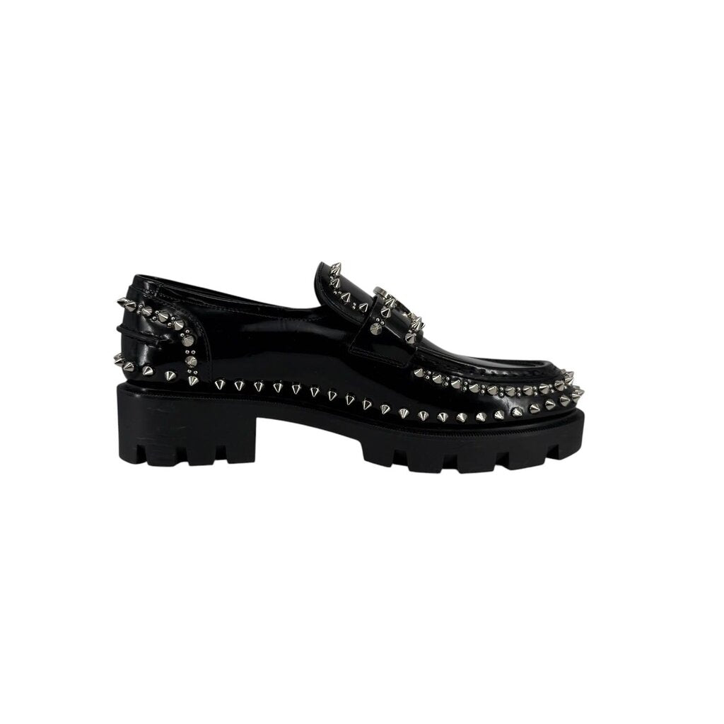 Moc Lug Spike Leather Loafers