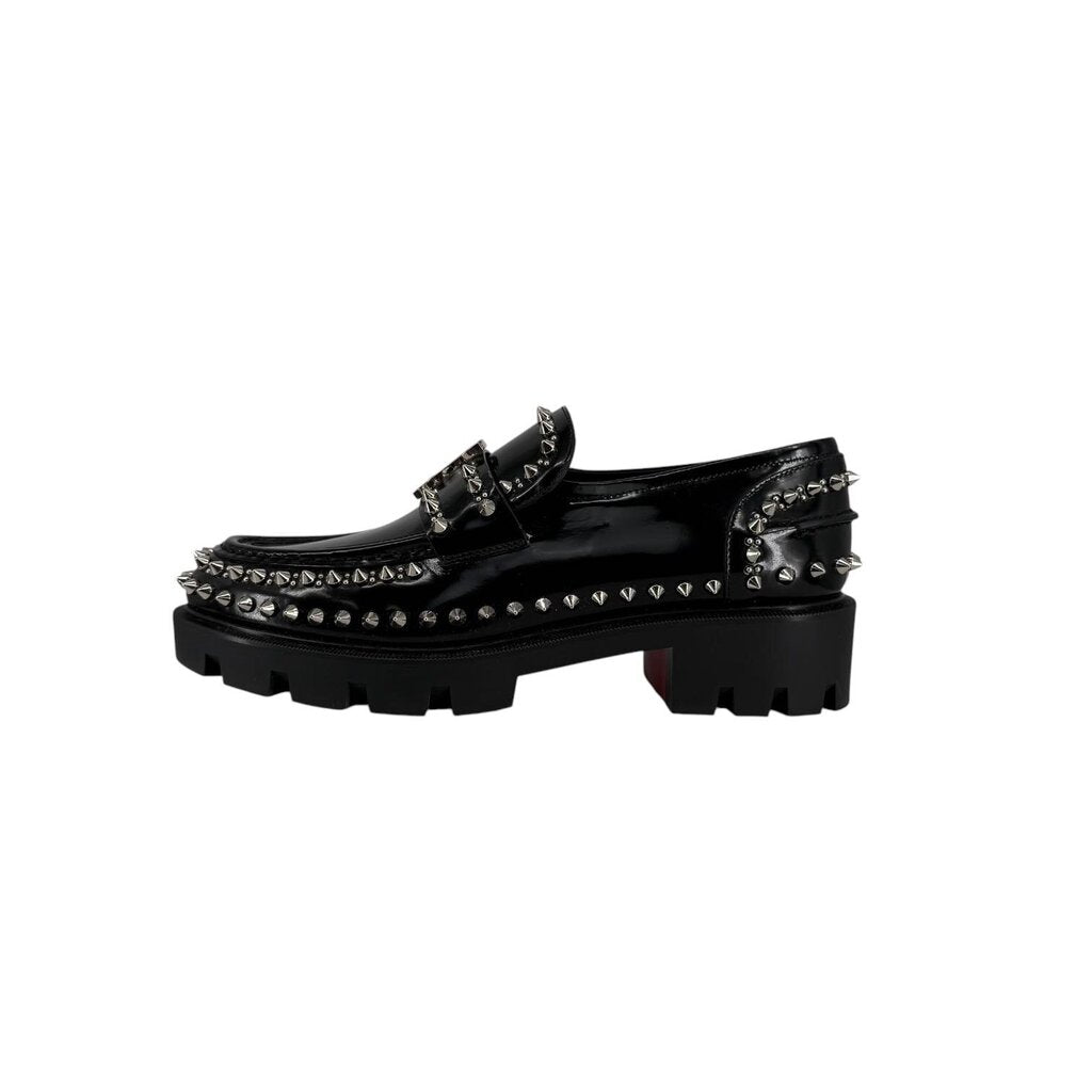 Moc Lug Spike Leather Loafers