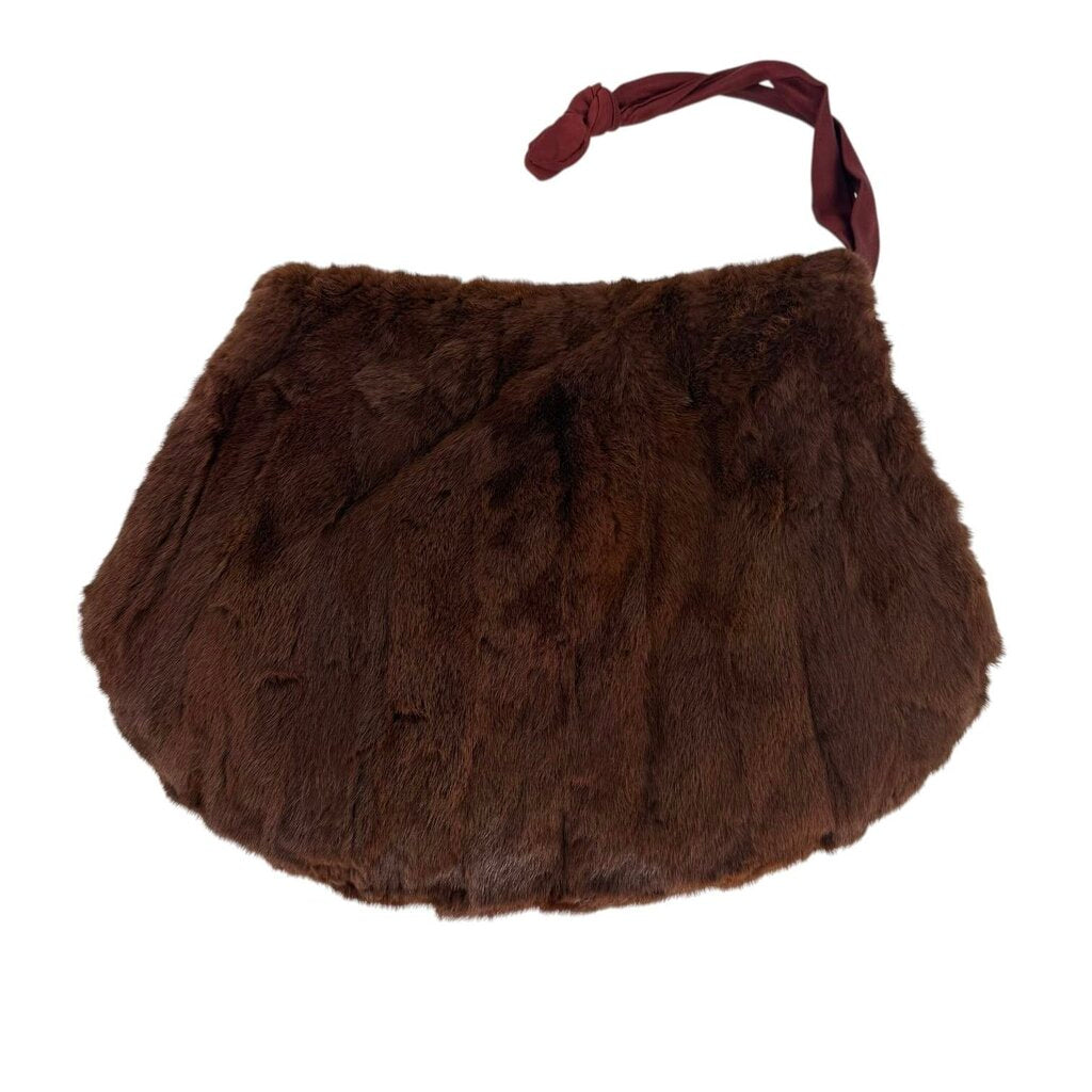 Mink Muff Purse Silk Lined