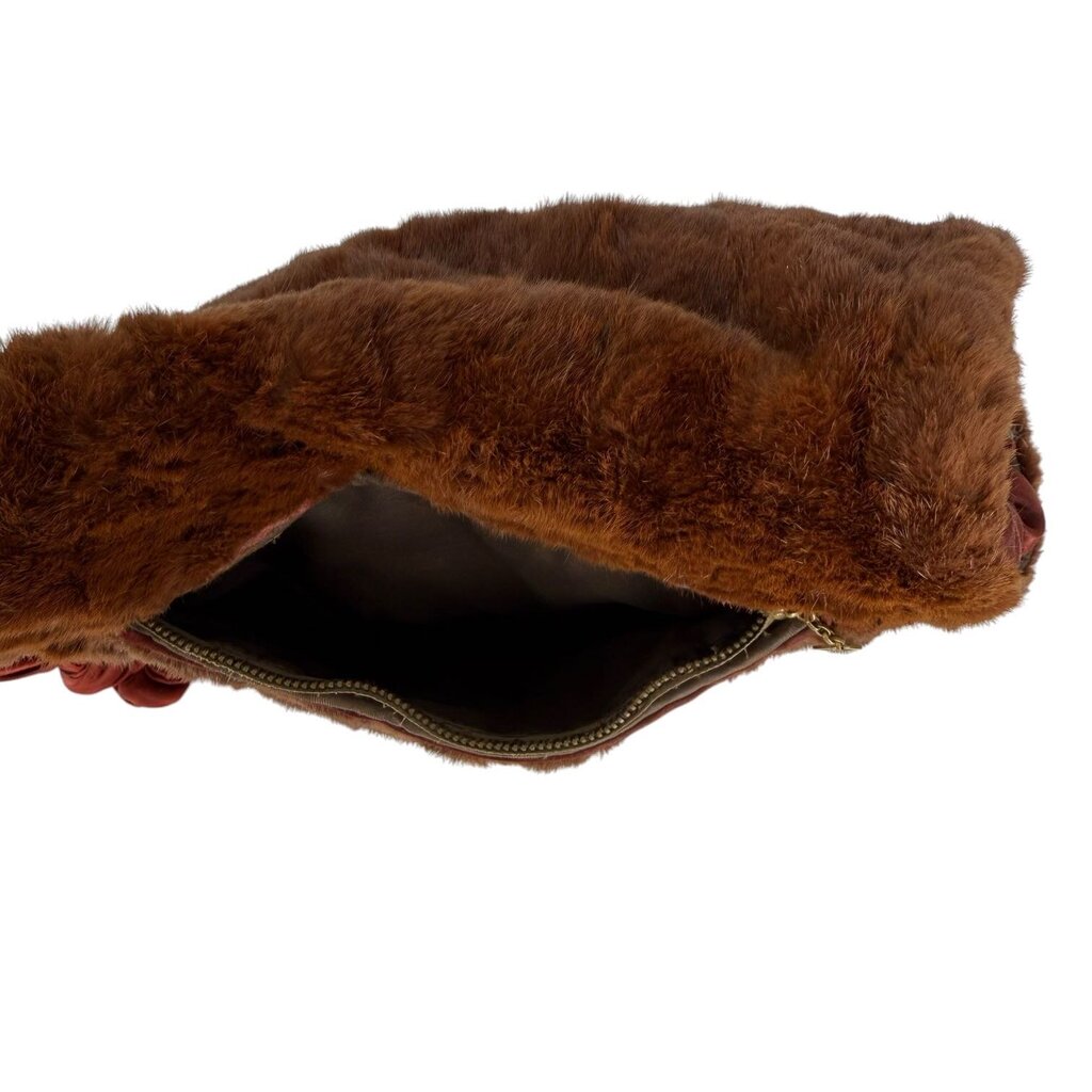Mink Muff Purse Silk Lined