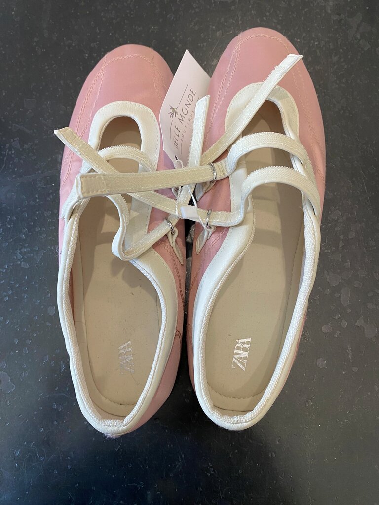 Double Strap Satin Ballet Flat/ee6