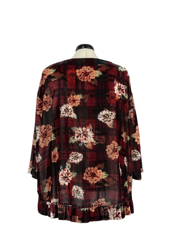Curate Velvet PlaidRose 1