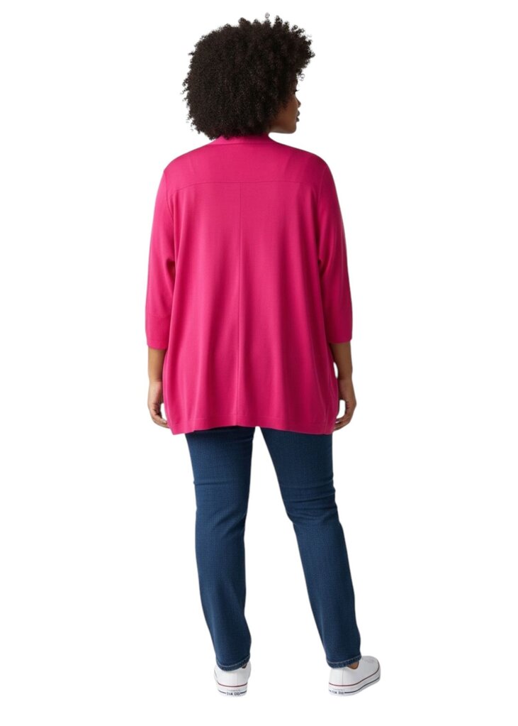 Silk 3/4 Button Up Top