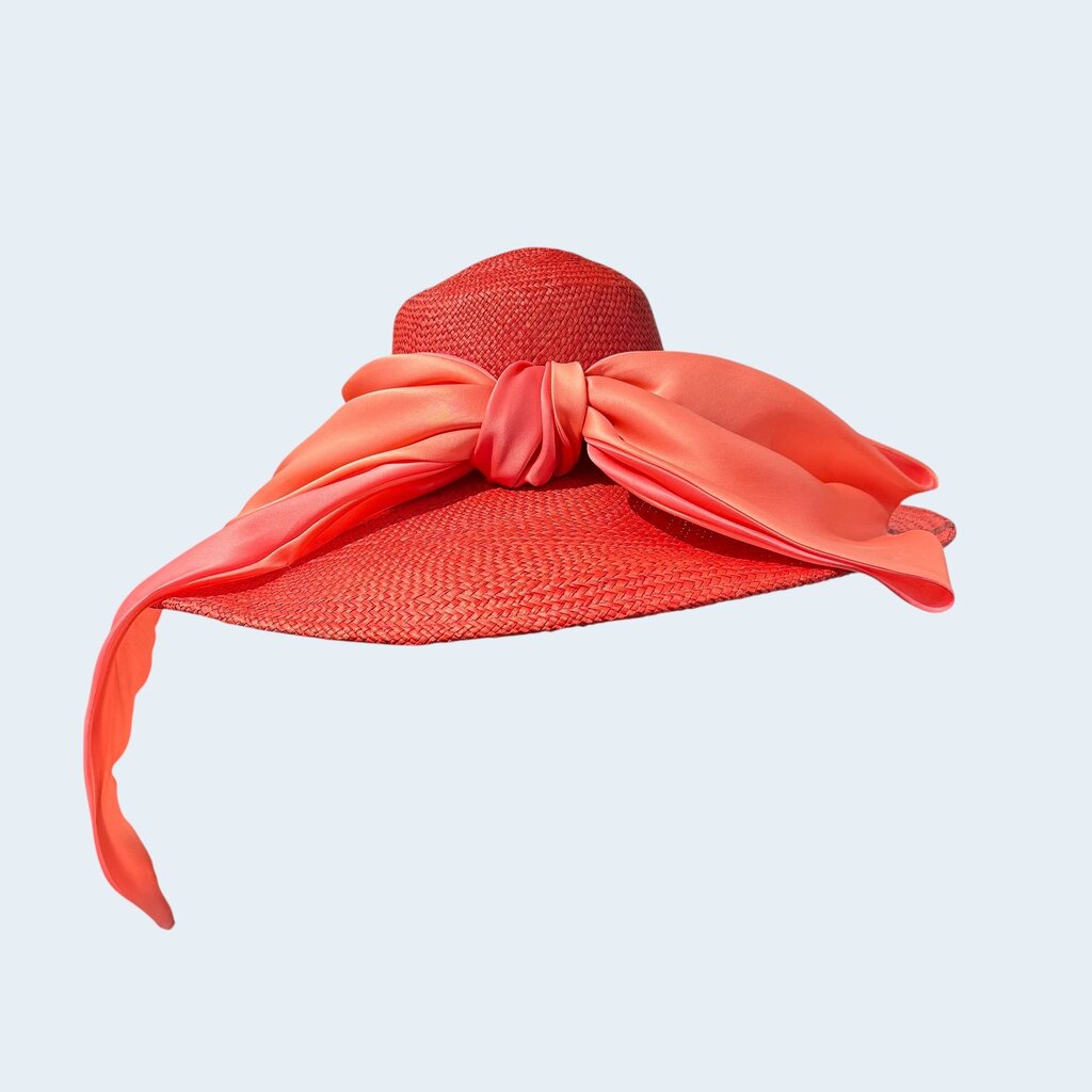 CA Moore straw w floppy bow / CD4