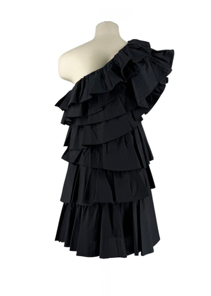Ulla Johnson Naomi One Shoulder Ruffle Mini Dress