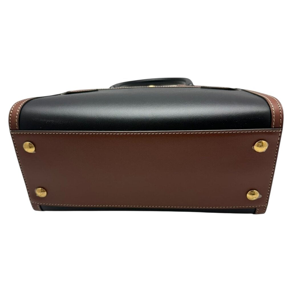 Plaid Leather Title Tote