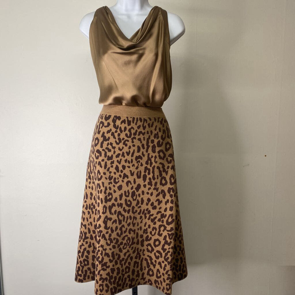 Animal Print Knit Midi / HE4