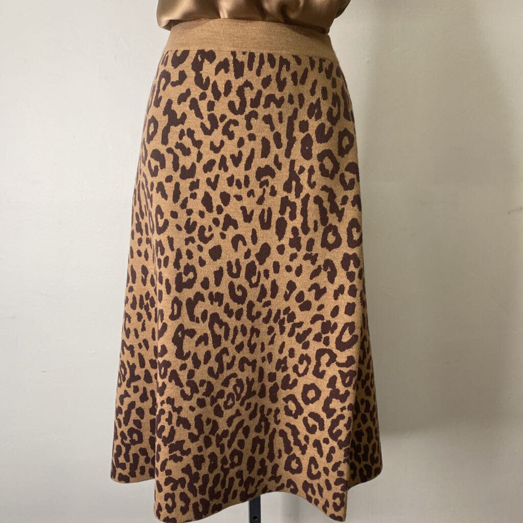 Animal Print Knit Midi / HE4