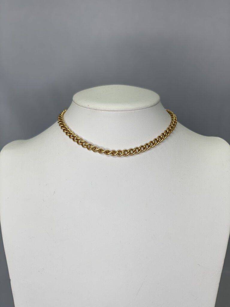 Pame Cuban Rocker Chain w Baroque Pearl / IB4