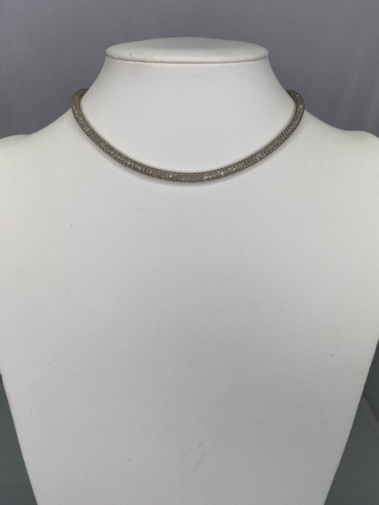 Sterling Silver Mesh Tube Chain