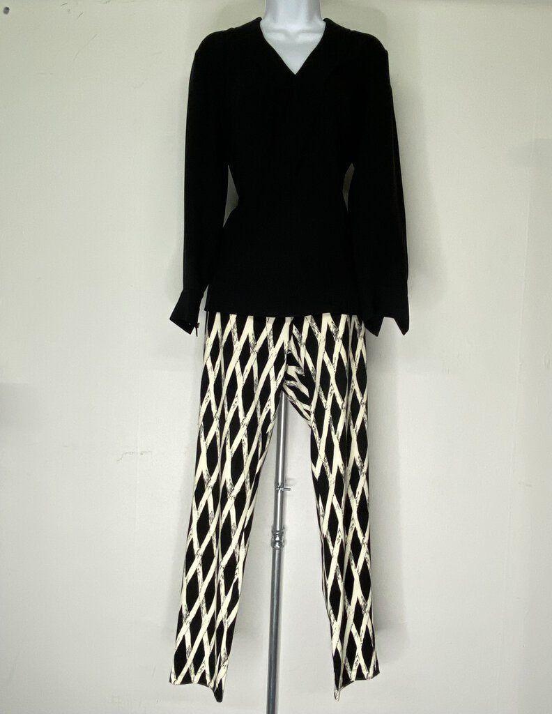 Black Criss Cross Blouse