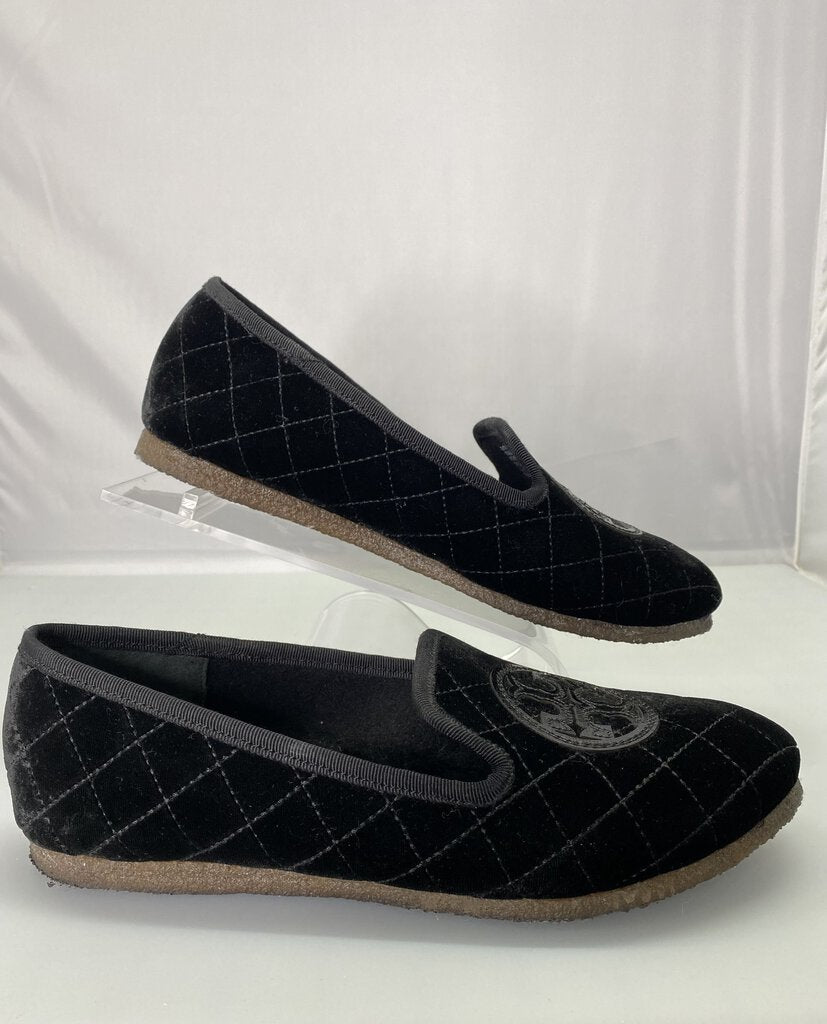 Black Velvet Loafers /IB4