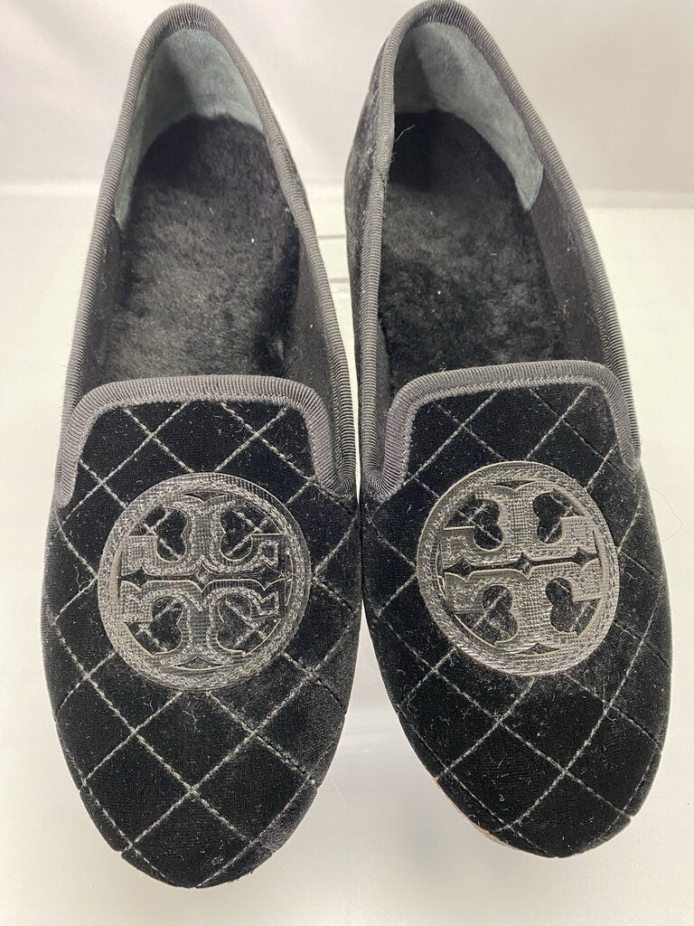Black Velvet Loafers /IB4
