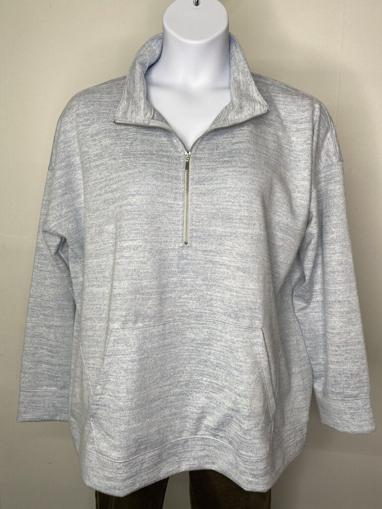 Heather Blue 1/4 Zip w/ front pocket \ JC4