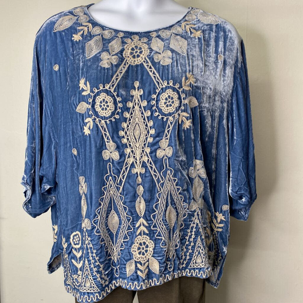 Fiona Velvet Boatneck Blouse \ JC4