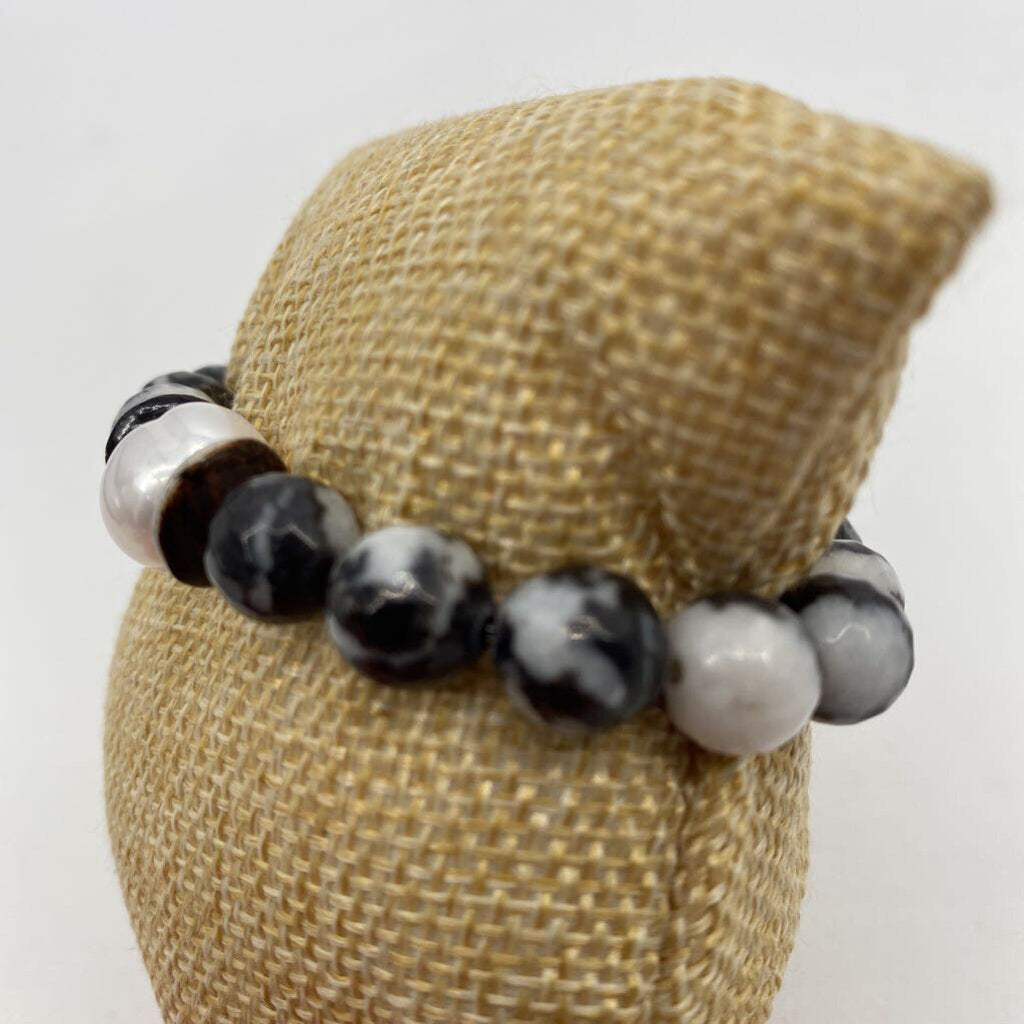 Blk/Wh Agate w Pearl / JD4
