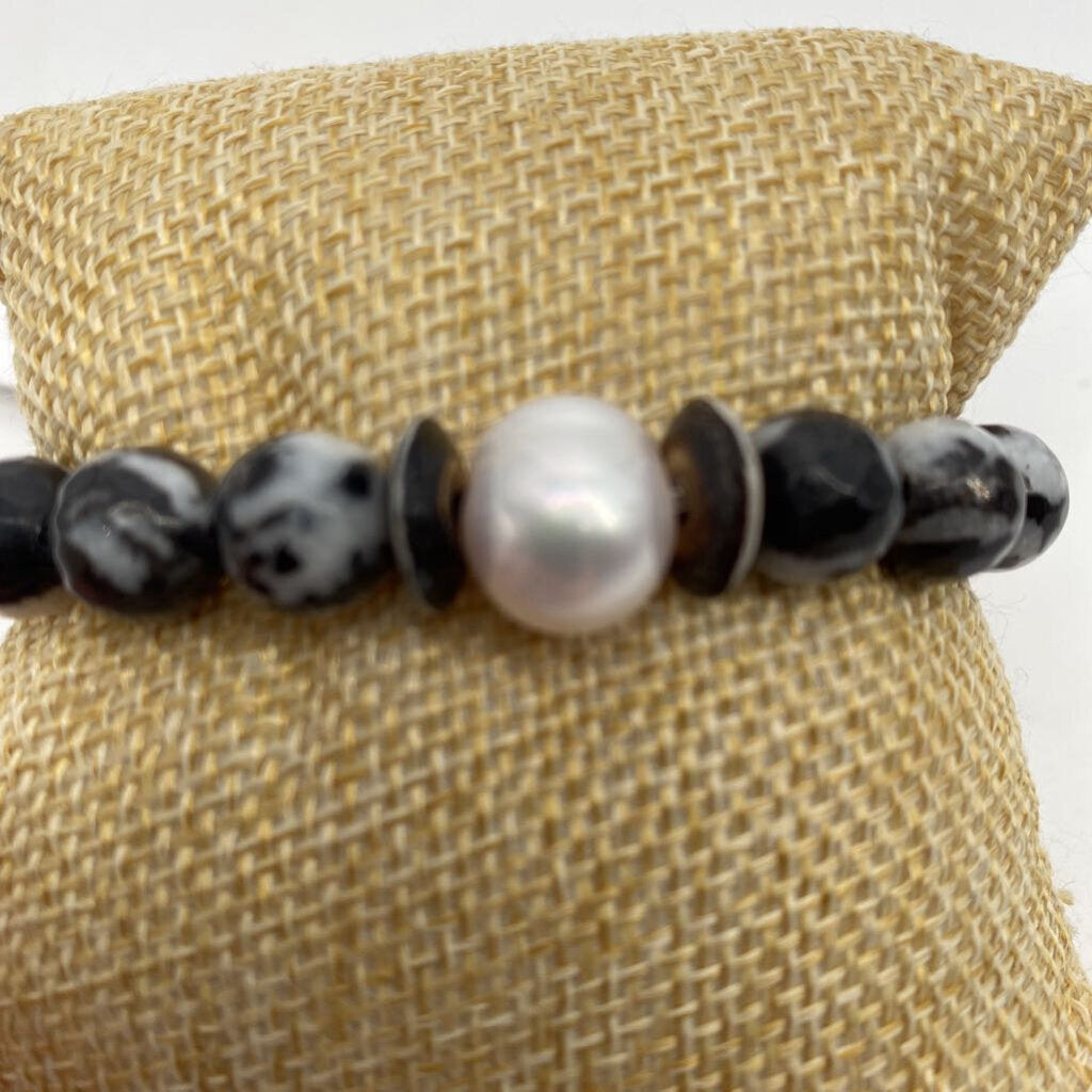 Blk/Wh Agate w Pearl / JD4