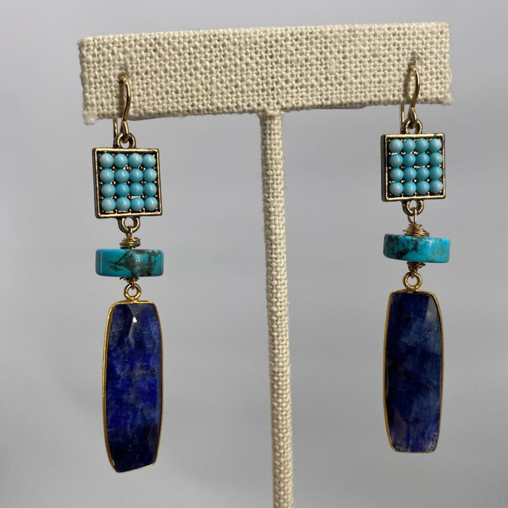 Linked Gemstone Lapis Turquoise / JD4