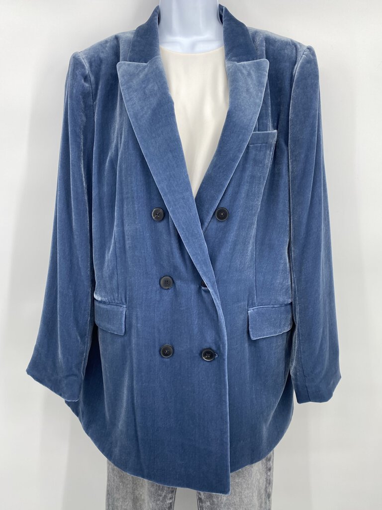 Velvet Double Breasted Blazer / JD4