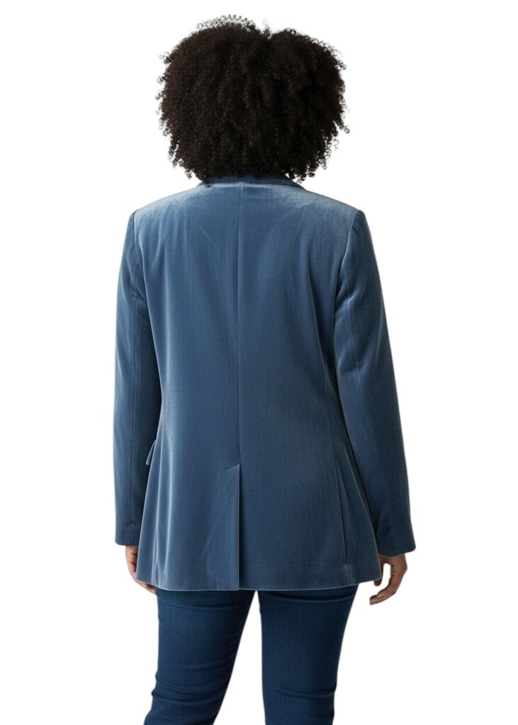 Velvet Double Breasted Blazer