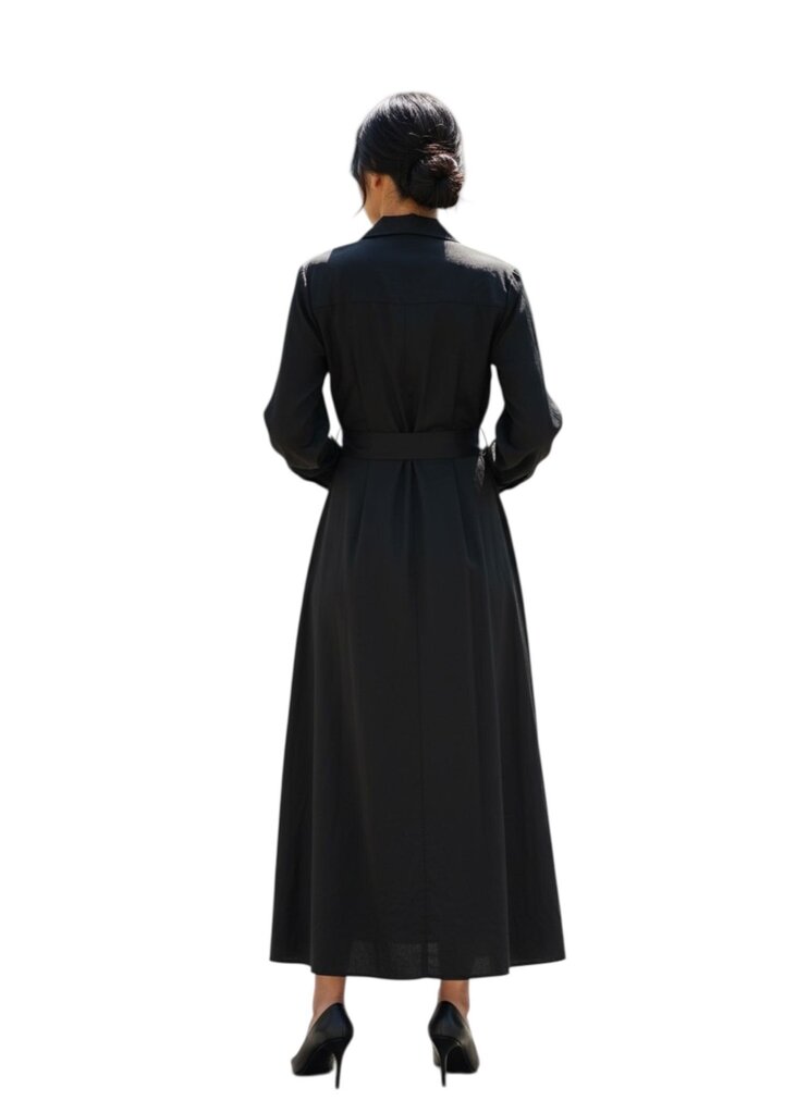 Belted Maxi Shirtdress