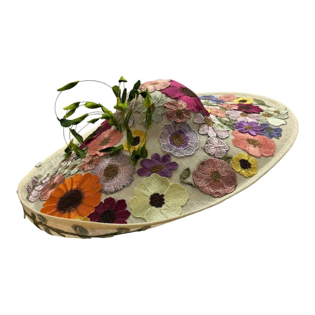 Floral Embroidered Vine Fascinator