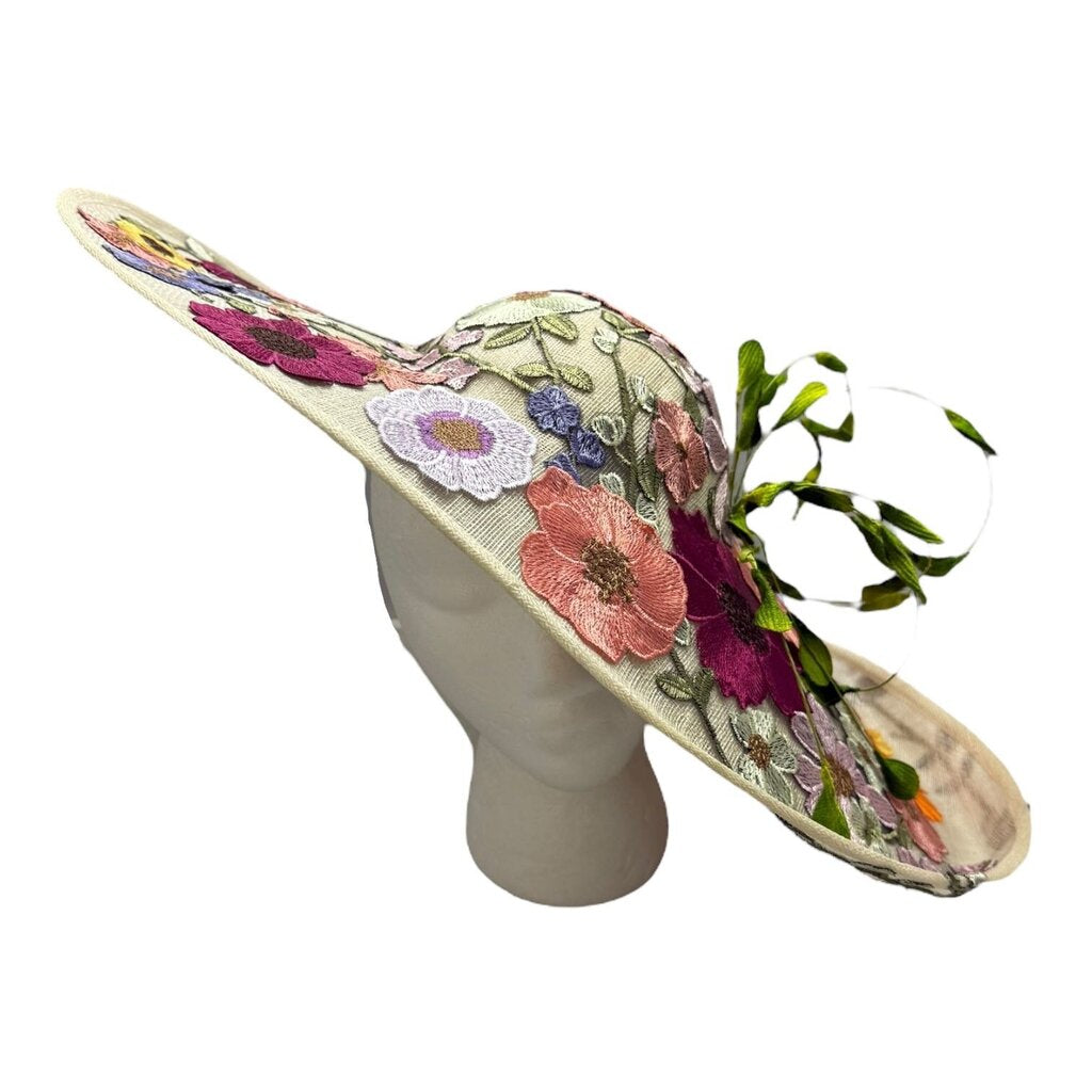 Floral Embroidered Vine Fascinator