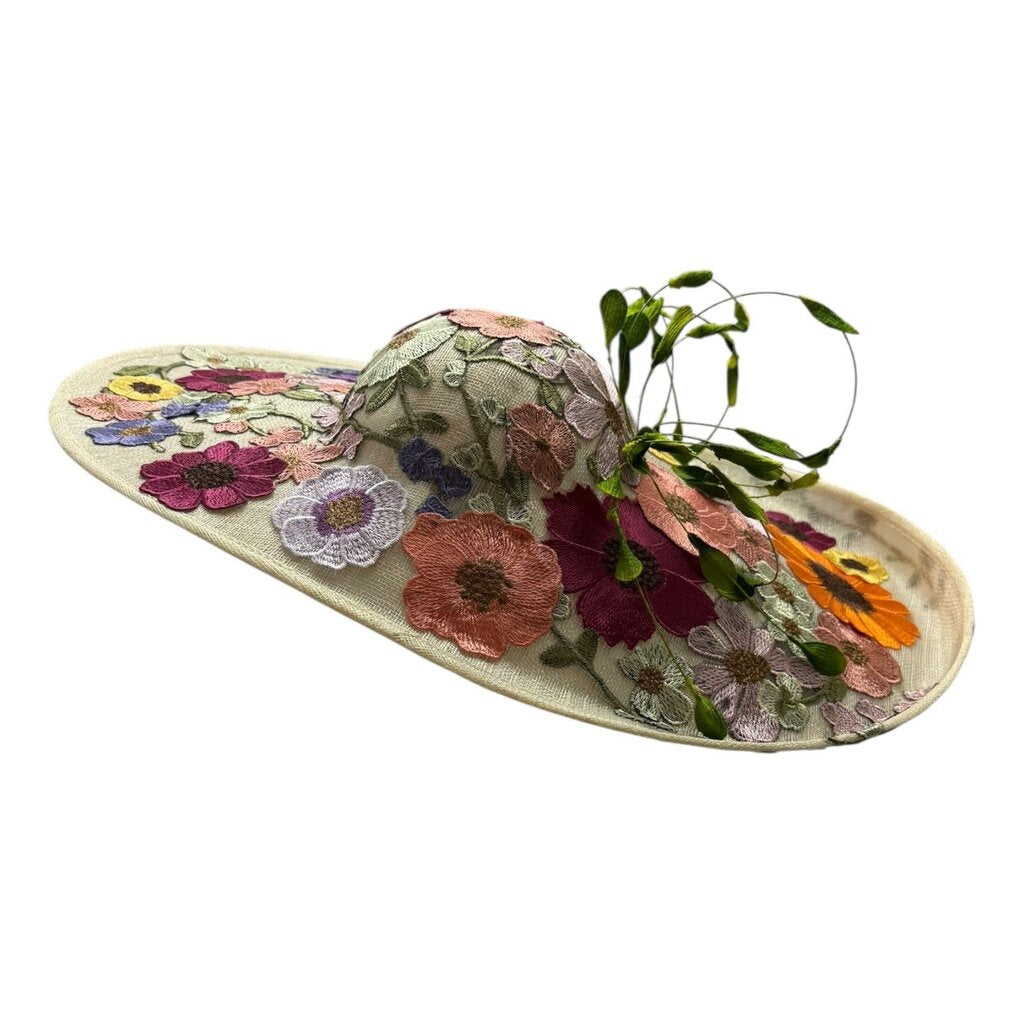 Floral Embroidered Vine Fascinator