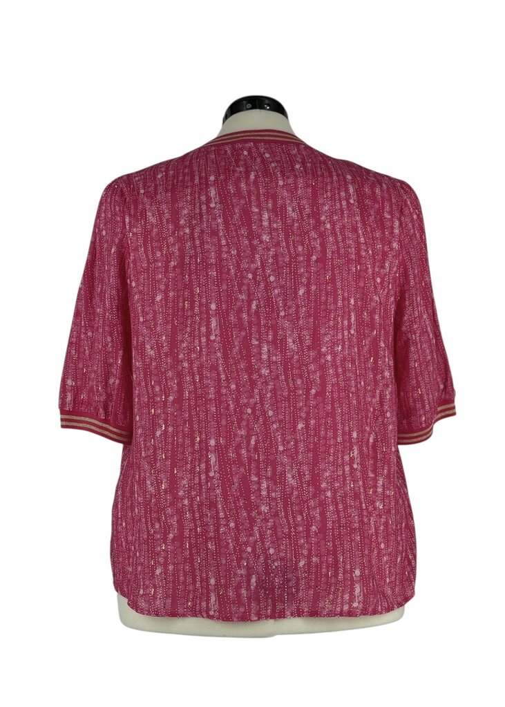 Vine Band Floral Sheer Top
