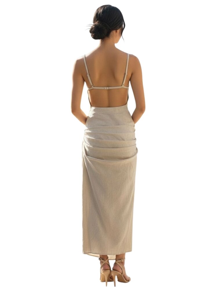 Saudade Draped Maxi Dress