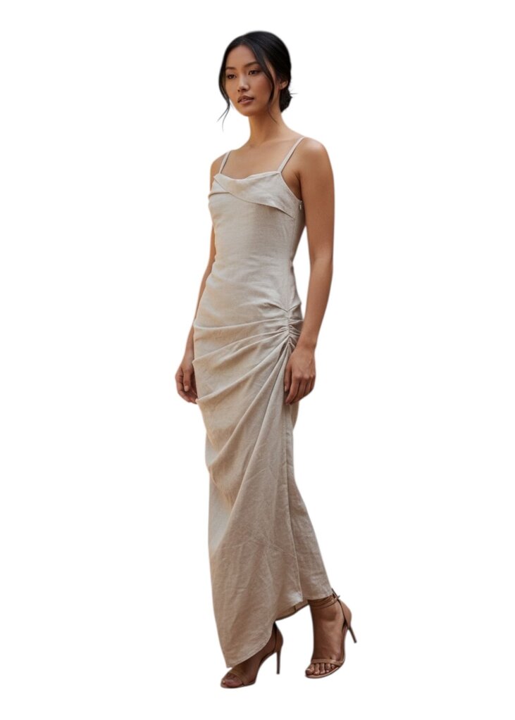 Saudade Draped Maxi Dress