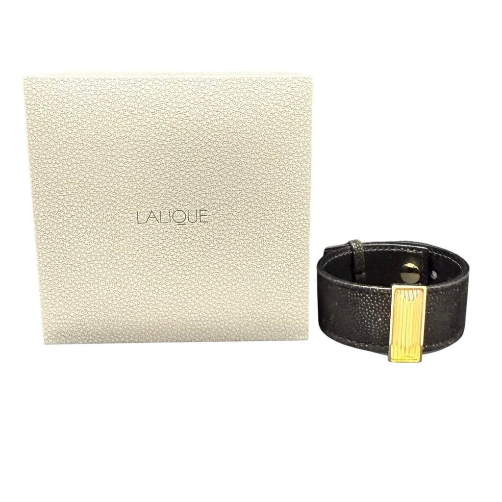 Rayonette Crystal Slide On Leather Cuff