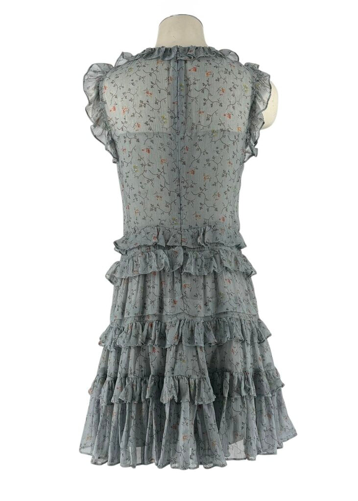 Rebecca Taylor Vine Tiered Ruffle Mini Dress