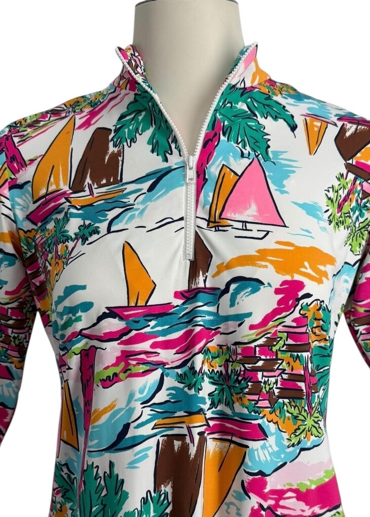 Sailboat Quarter Zip Pullover