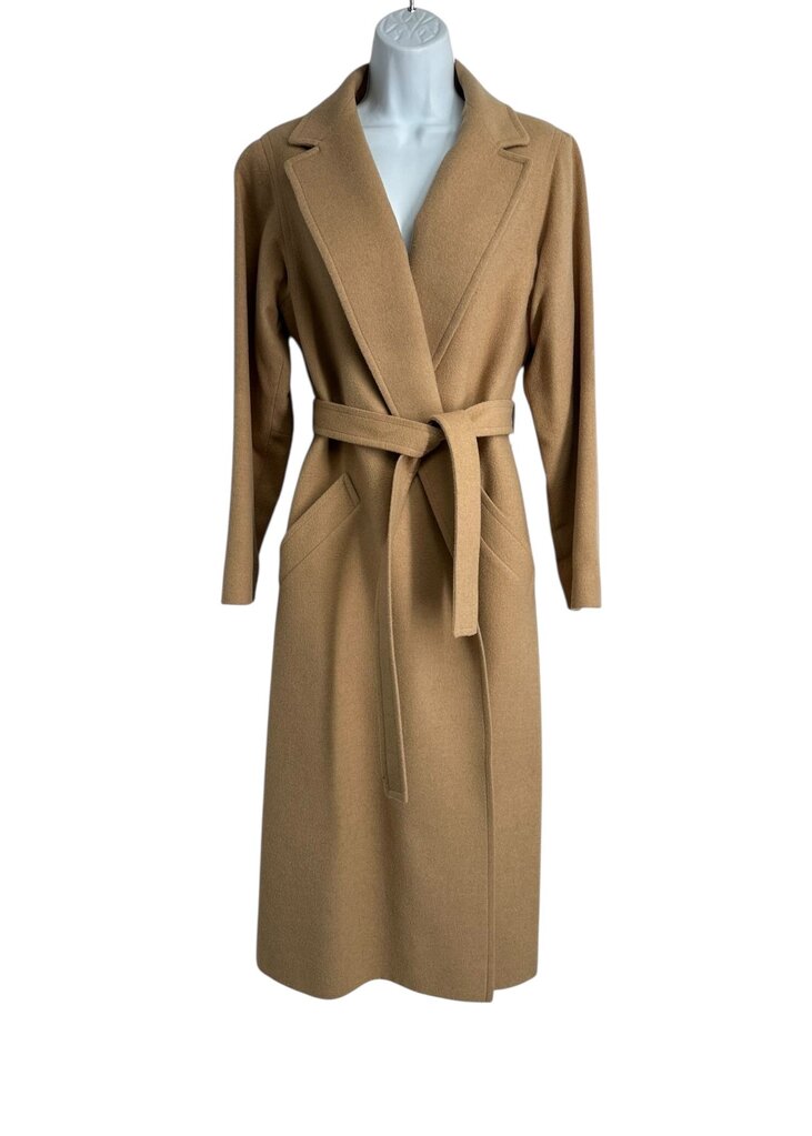Camel Hair Belted Overcoat