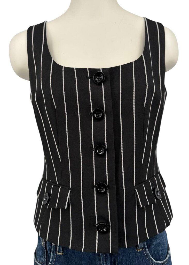 Striped Cropped Vest / HC5