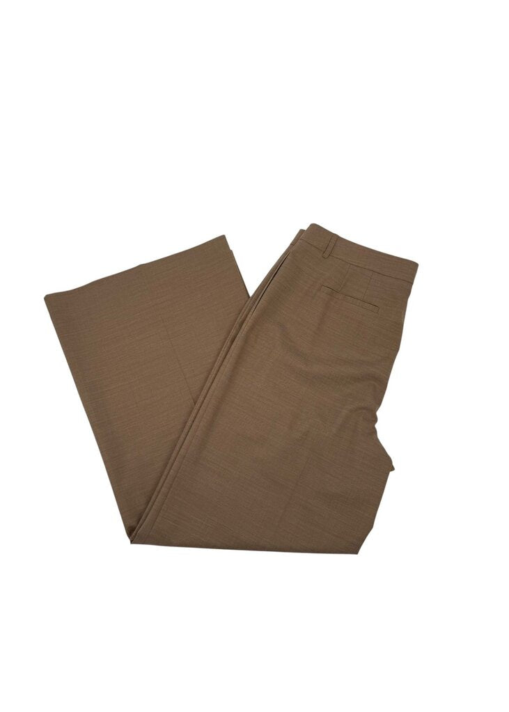 Pleated Wool Wide Leg Pants