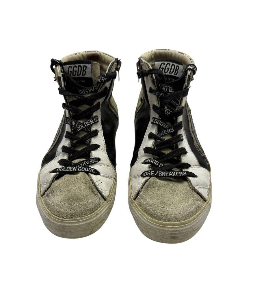 Golden Goose Leopard Printed Hi Tops