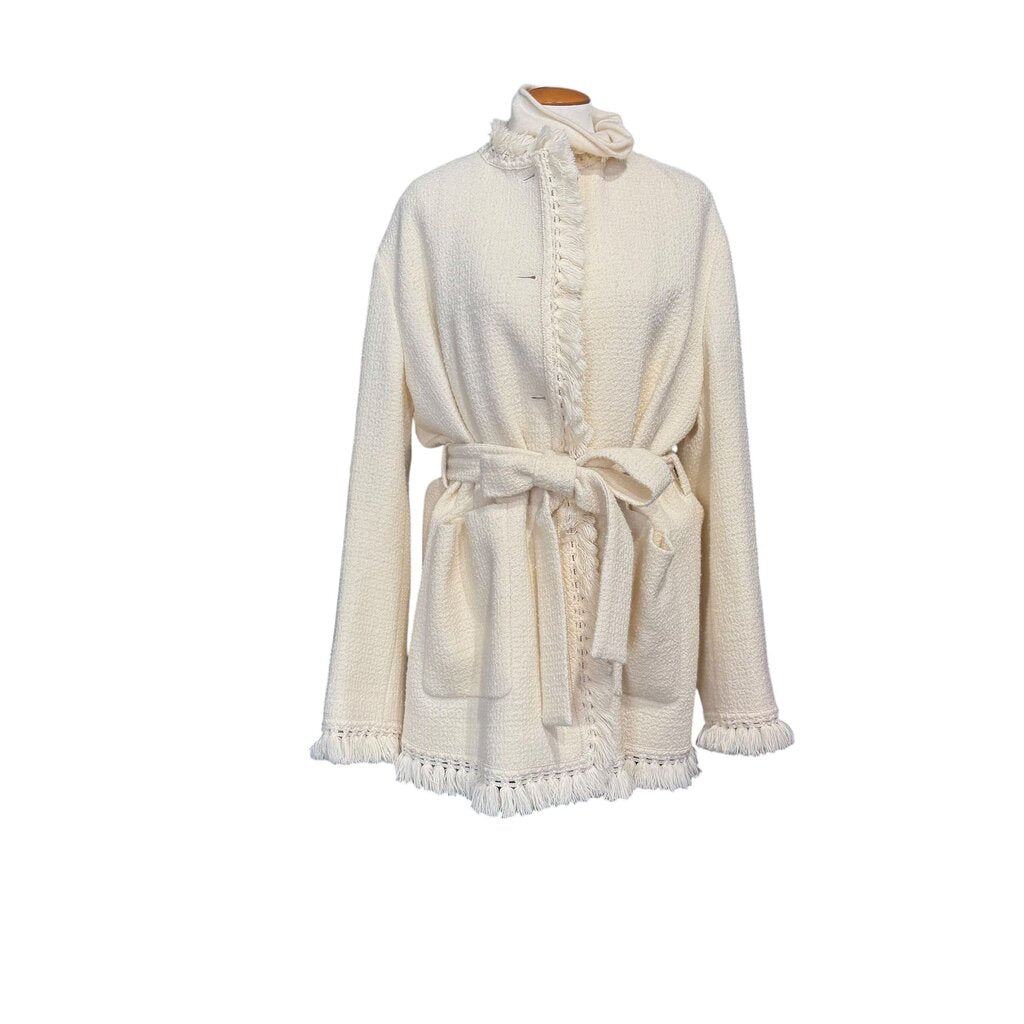 Gucci Textured Tweed Tassel Trim