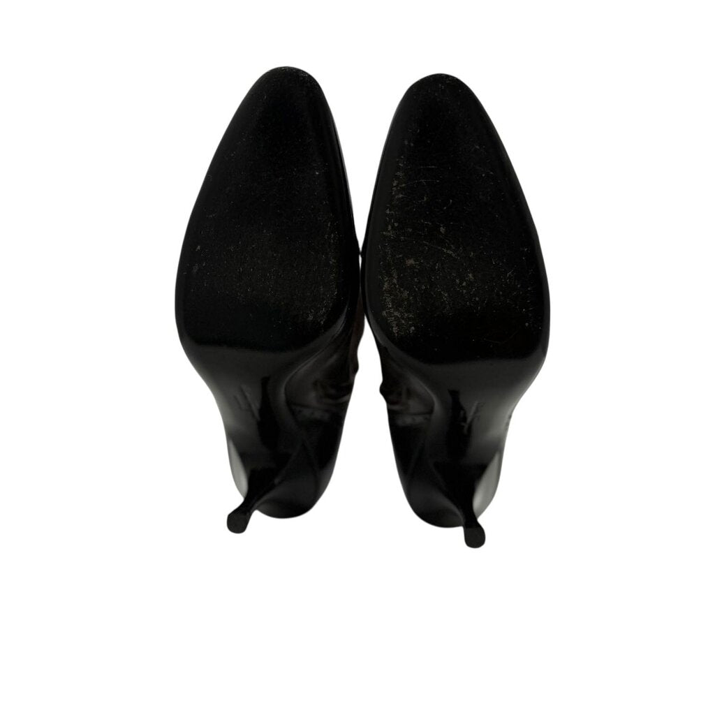 Patent Calf Leather Heeled Boot \ JA5