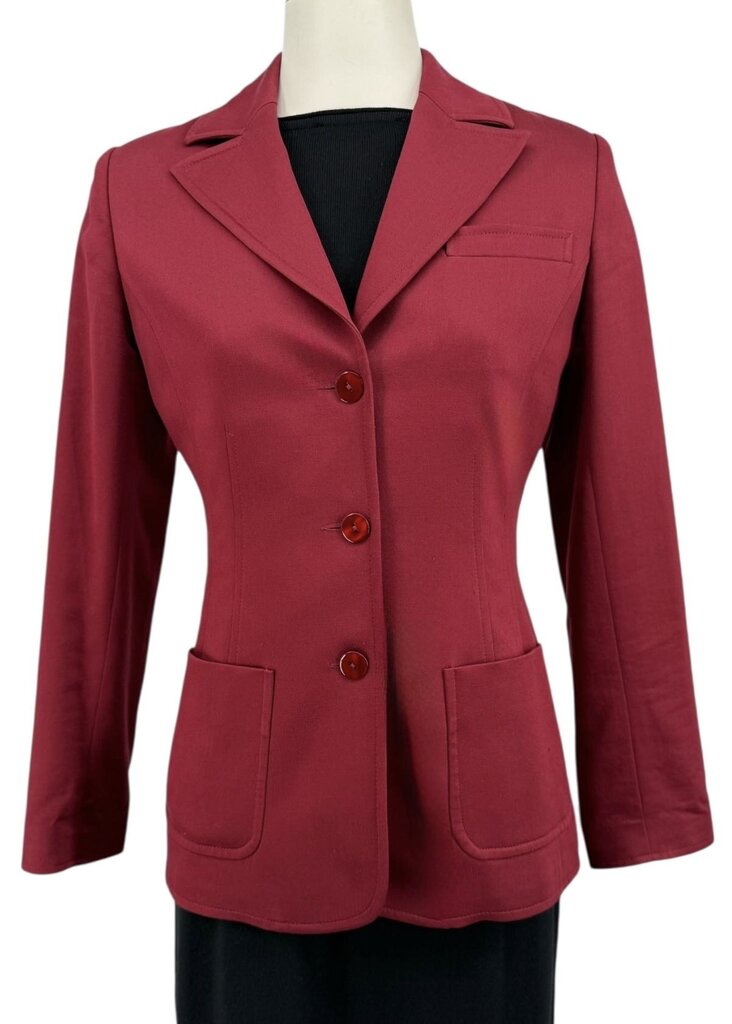 Cyrillos Womens 3 Button Patch Pocket Blazer