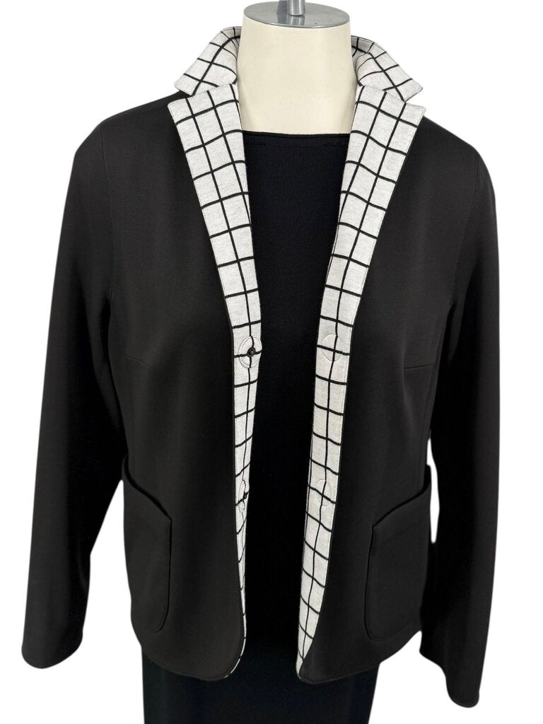 Reversible Solid & Checkered Jacket